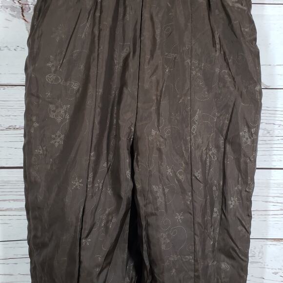 Zero Exposure Girls Brown Snow Ski Bib Overall Pants Size L 6X - Picture 13 of 16